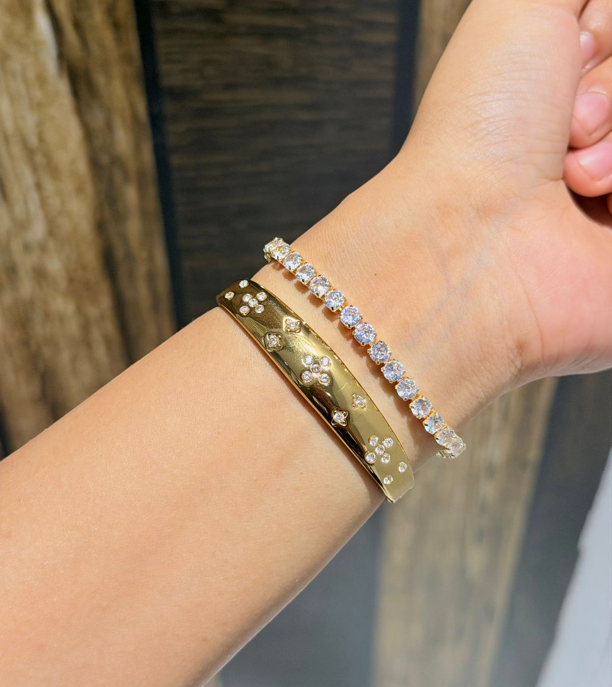 Harrison Thin Wrist/ Baby Size bracelet Stack