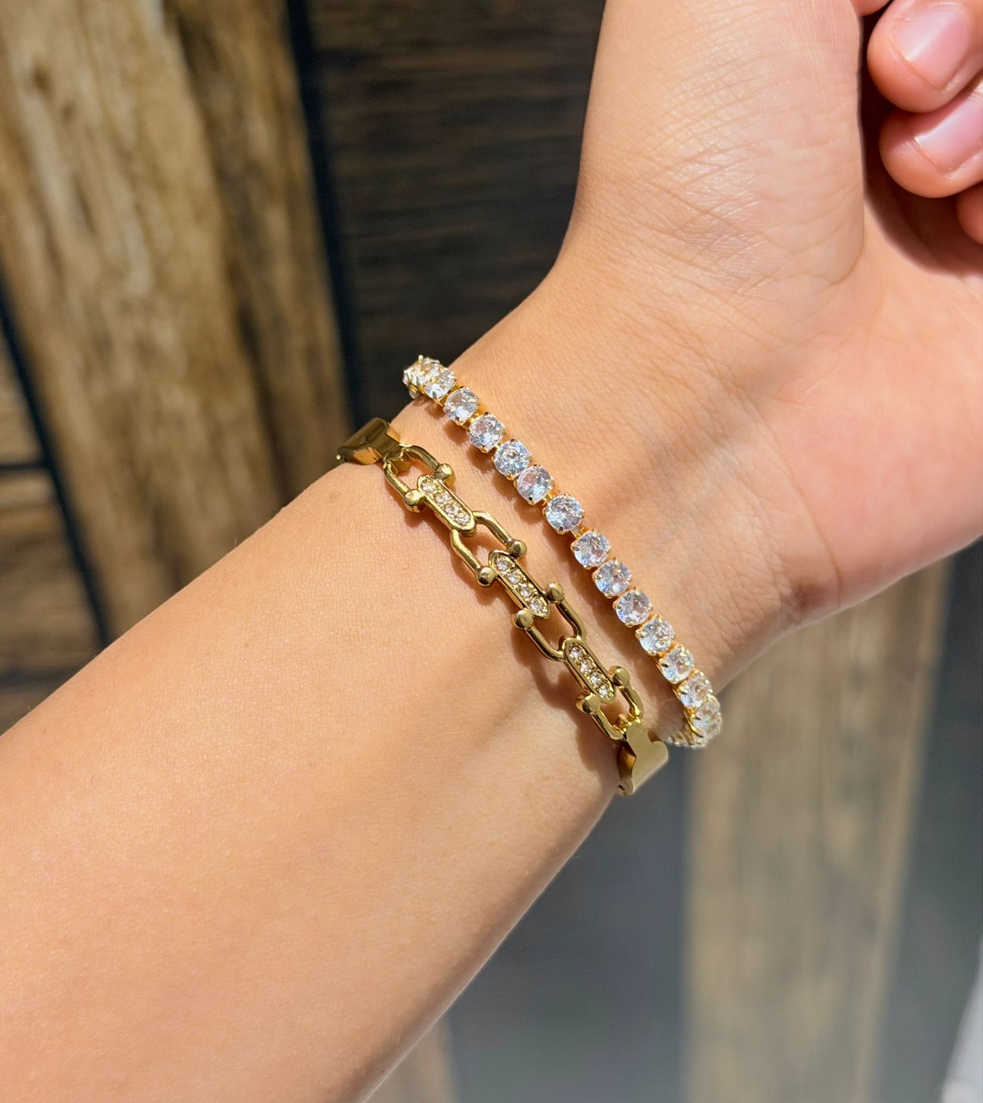Cecily Thin Wrist/ Baby Size bracelet Stack