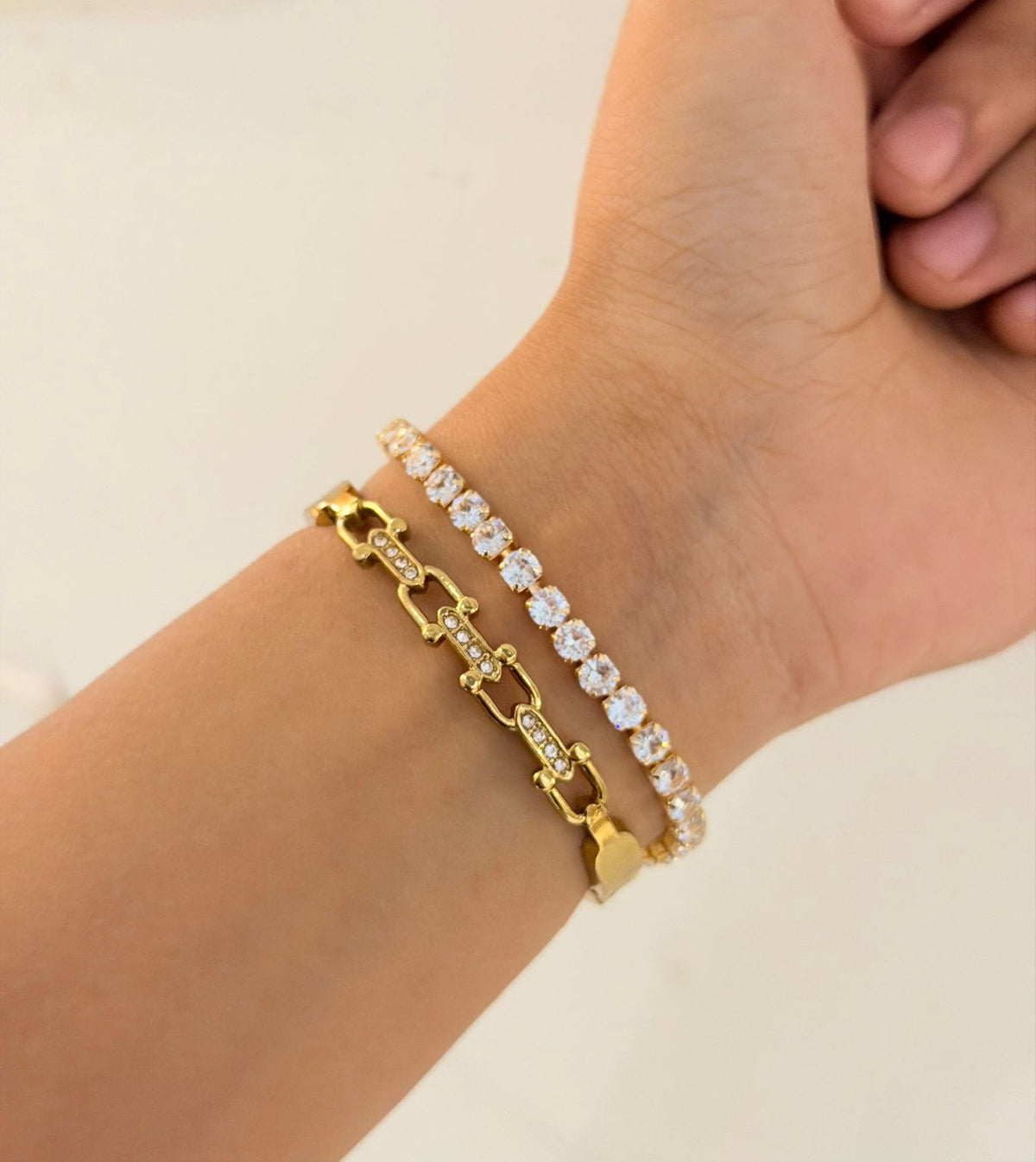 Cecily Thin Wrist/ Baby Size bracelet Stack