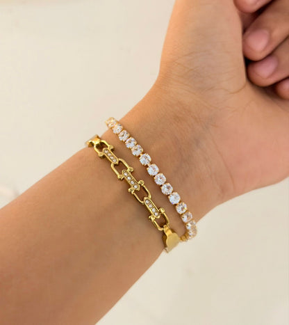 Cecily Thin Wrist/ Baby Size bracelet Stack