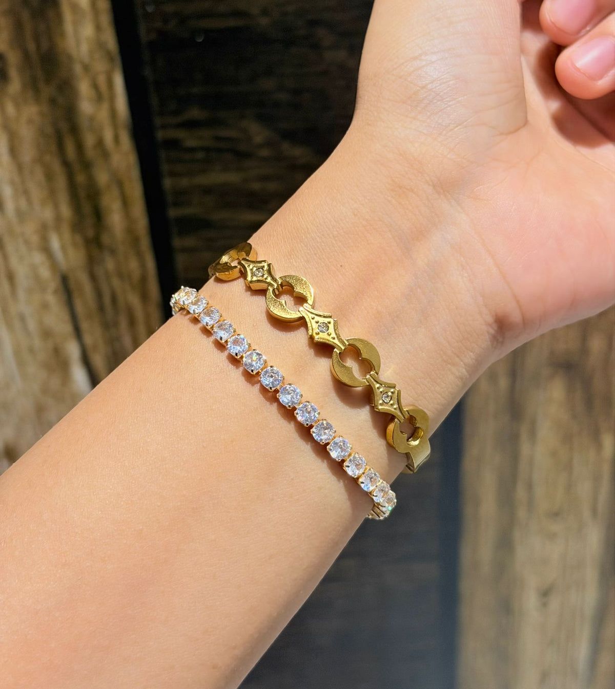 Do Not Disturb Thin Wrist/ Baby Size bracelet Stack