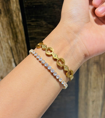 Do Not Disturb Thin Wrist/ Baby Size bracelet Stack