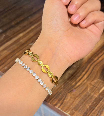 Do Not Disturb Thin Wrist/ Baby Size bracelet Stack