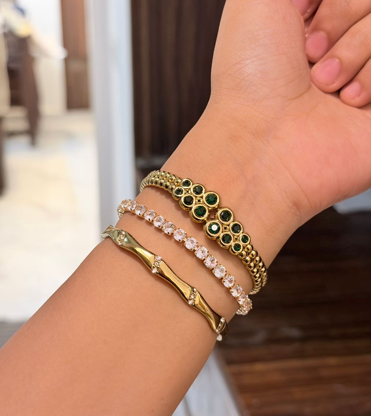 Hard Launch Thin Wrist/ Baby Size bracelet Stack