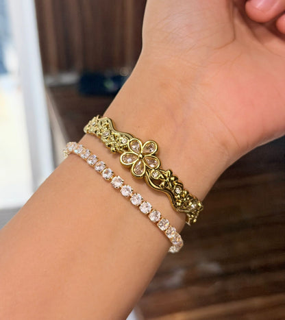 Out of Office Thin Wrist/ Baby Size bracelet Stack