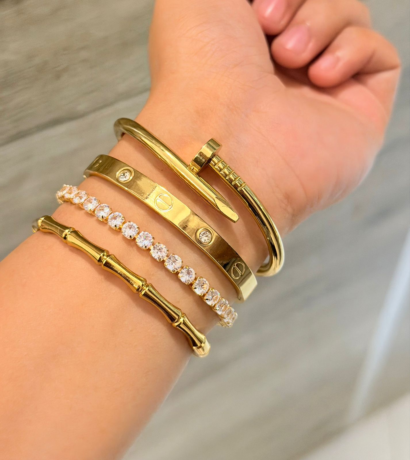 Delulu Thin Wrist/ Baby Size bracelet Stack