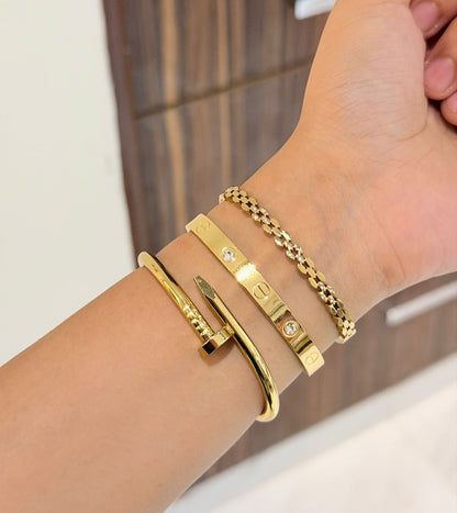 No Comment Thin Wrist/ Baby Size bracelet Stack