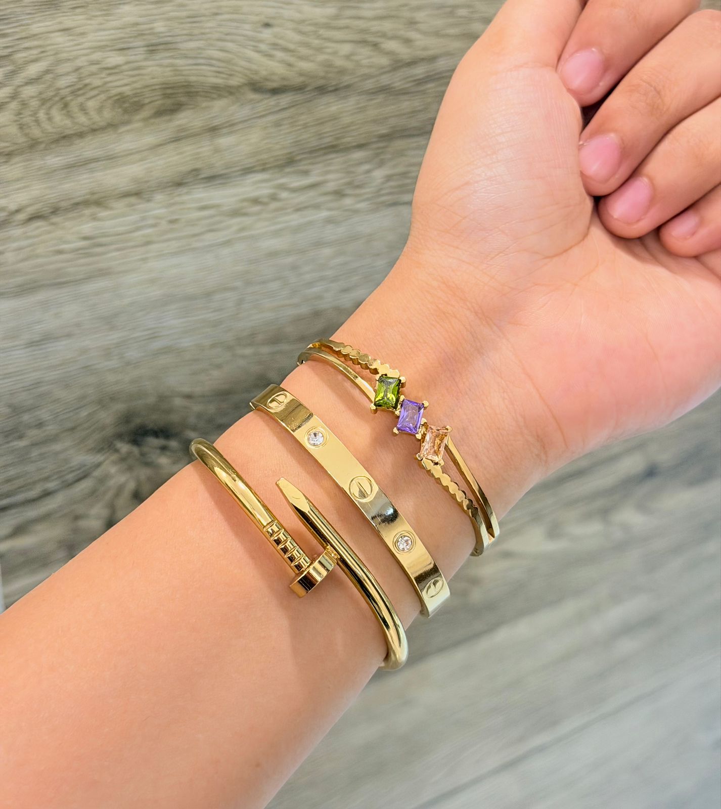 Drafts Thin Wrist/ Baby Size bracelet Stack