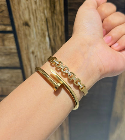 West Wing Thin Wrist/ Baby Size bracelet Stack