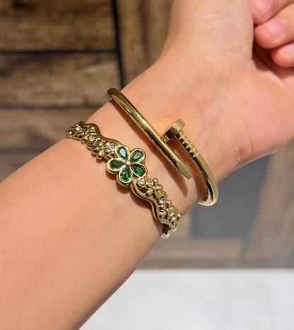 Green Room Thin Wrist/ Baby Size bracelet Stack