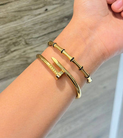 Lucky Strike Thin Wrist/ Baby Size bracelet Stack