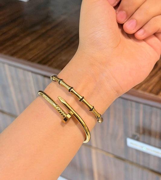 Lucky Strike Thin Wrist/ Baby Size bracelet Stack