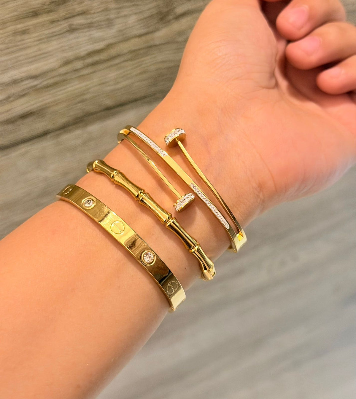 Muted Thin Wrist/ Baby Size bracelet Stack