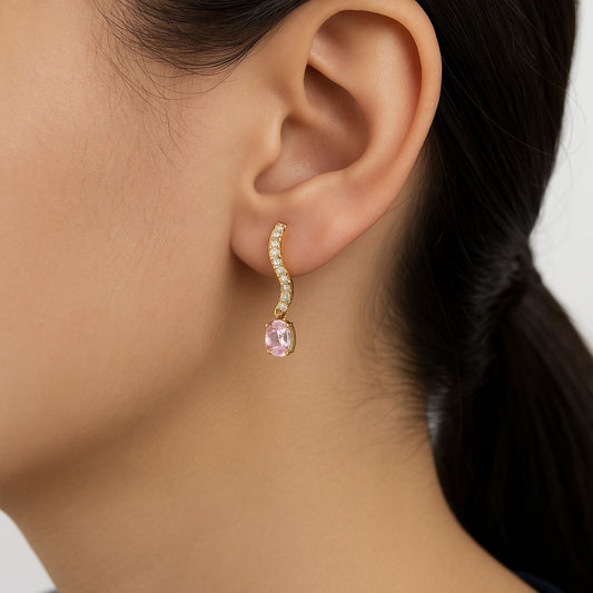 Etoile Rose Drop - 18K Gold Plated