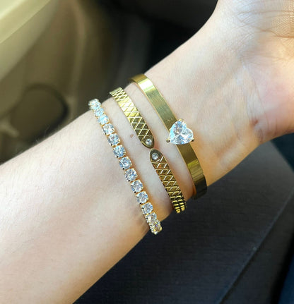 MARCEL Thin Wrist/ Baby Size bracelet Stack
