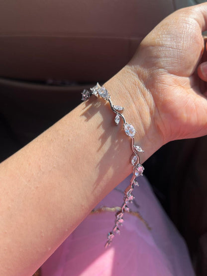 Tulip Silver Bracelet