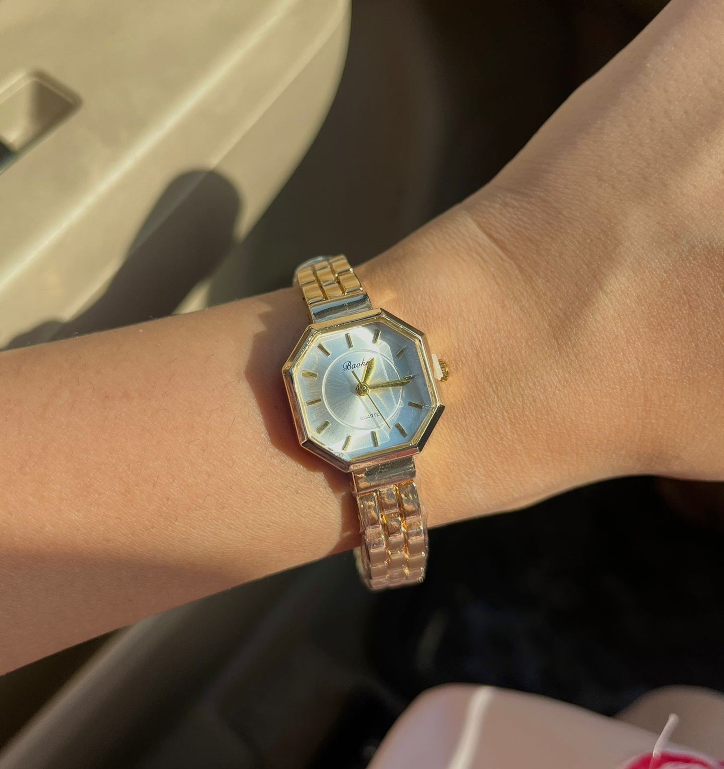 Genevieve White Dial Watch