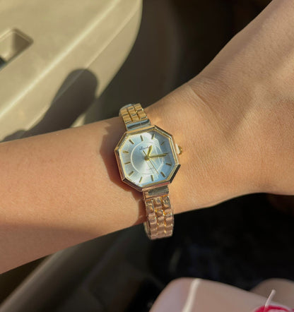 Genevieve White Dial Watch