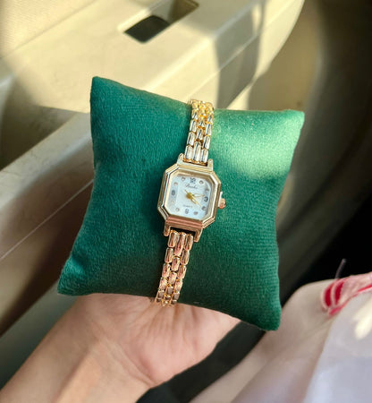 Estella White Dial Watch