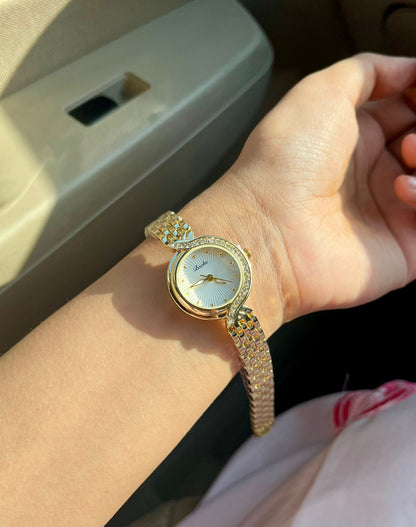 Arlina White Dial Watch