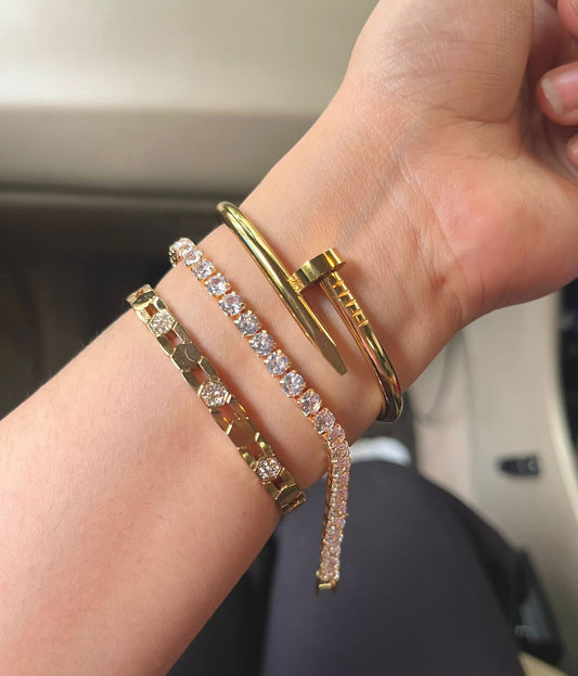 Juliet Thin Wrist/ Baby Size bracelet Stack