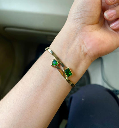 Lucas Green Thin Wrist/ Baby Size bracelet