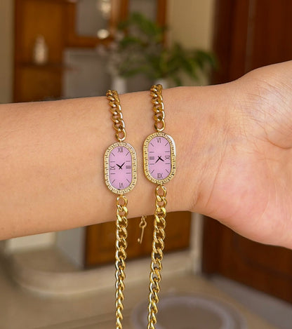 Serein Pink Vintage Dial Bracelet