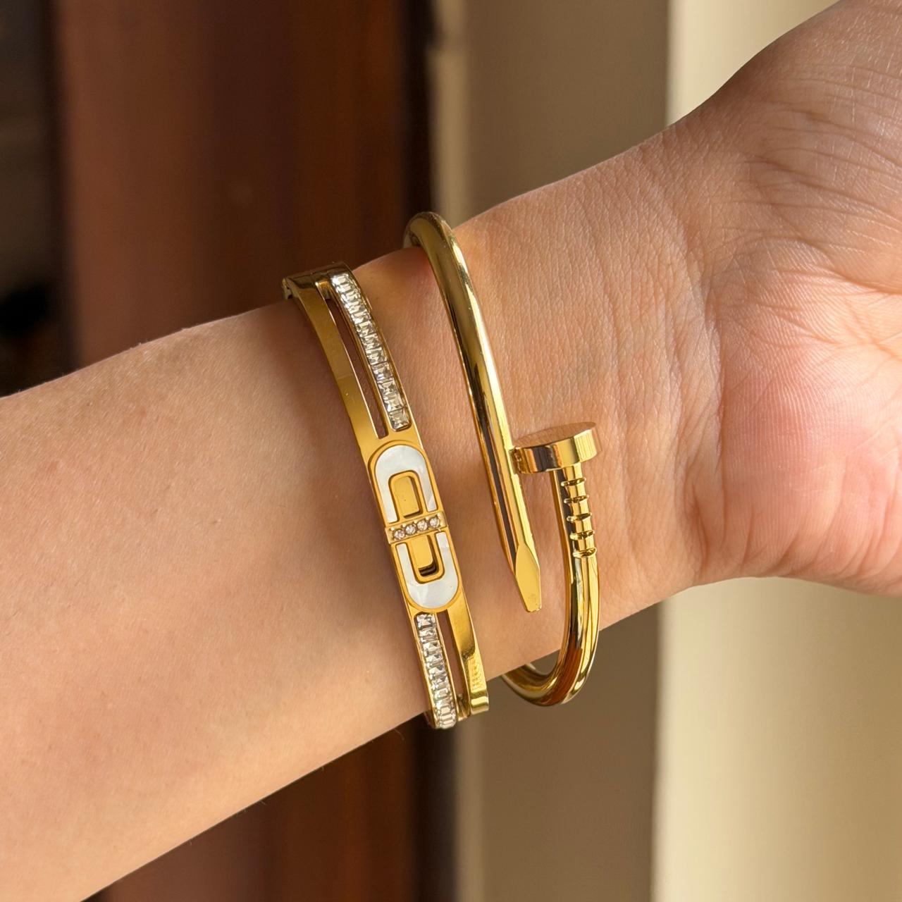 River Thin Wrist/ Baby Size bracelet Stack