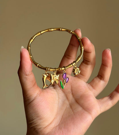 Bamboo Charm Bracelet