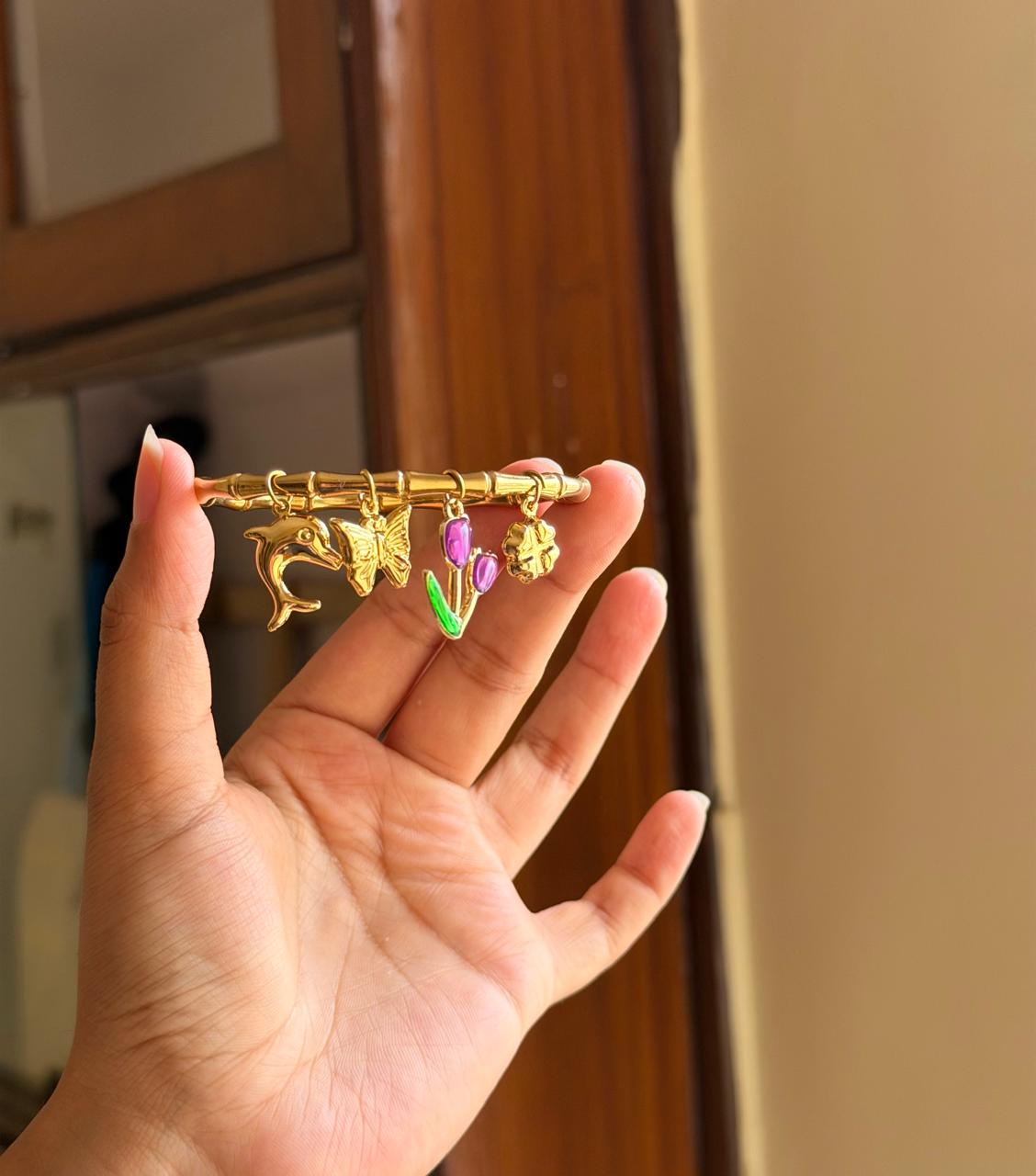 Bamboo Charm Bracelet