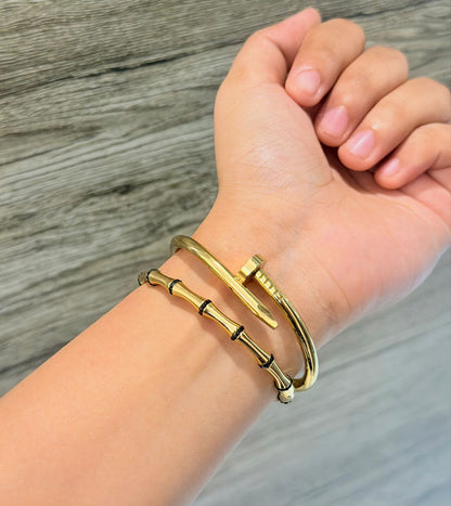 Lucky Strike Thin Wrist/ Baby Size bracelet Stack