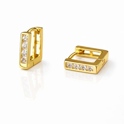 Square Pave Hoop