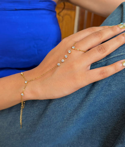 Off Script Hand Chain Bracelet