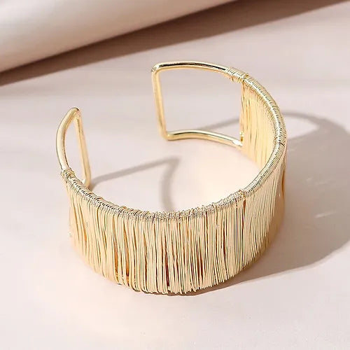 Gold Plated Handmade Cuff Kada Bracelet