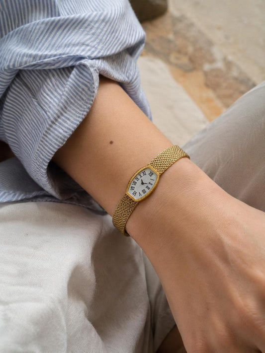 Aurelia White Vintage Dial Bracelet
