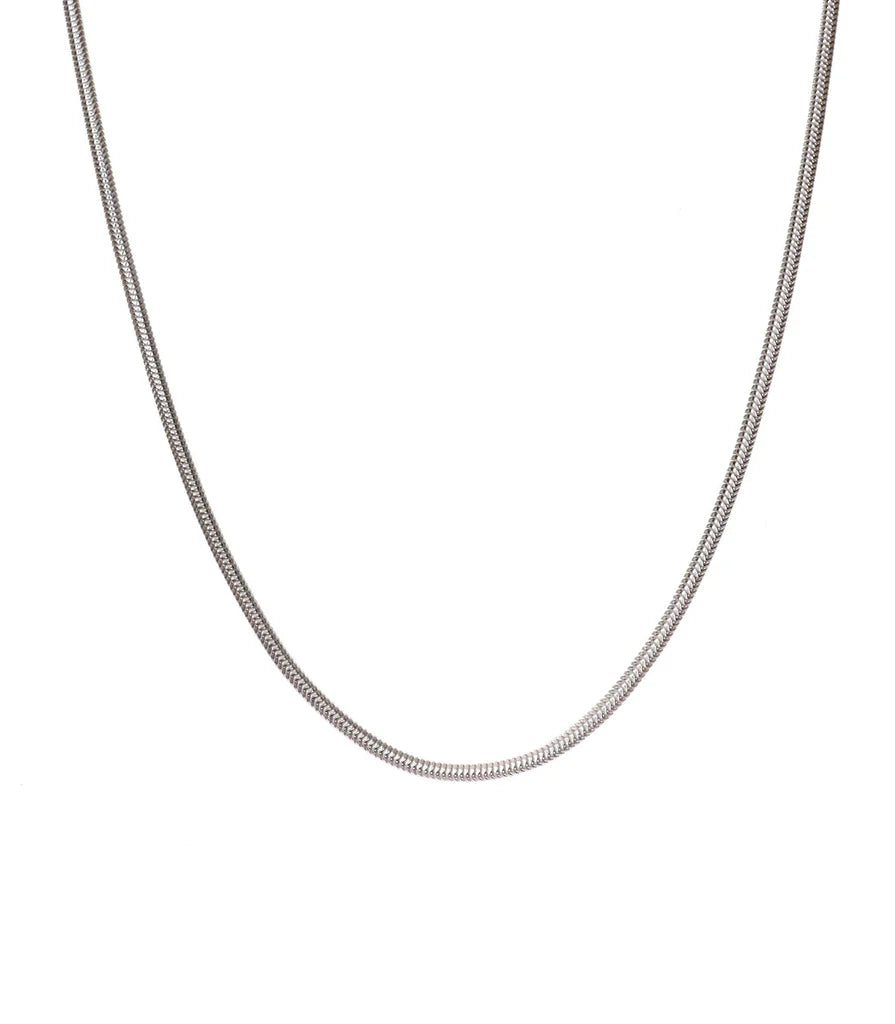 Sleek Snake Chain For Women - 18k Silver Plated