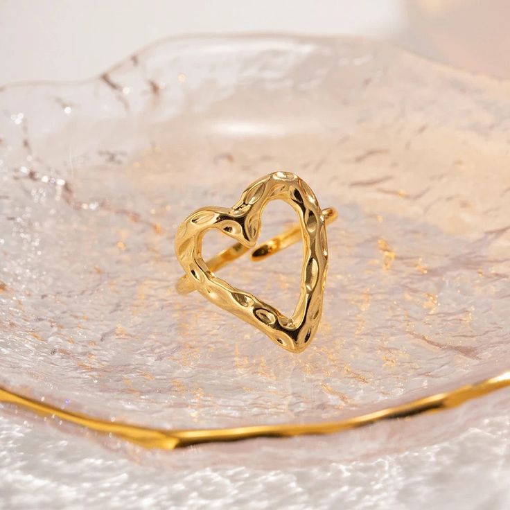 Salty Heart Ring