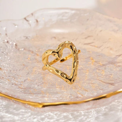Salty Heart Ring