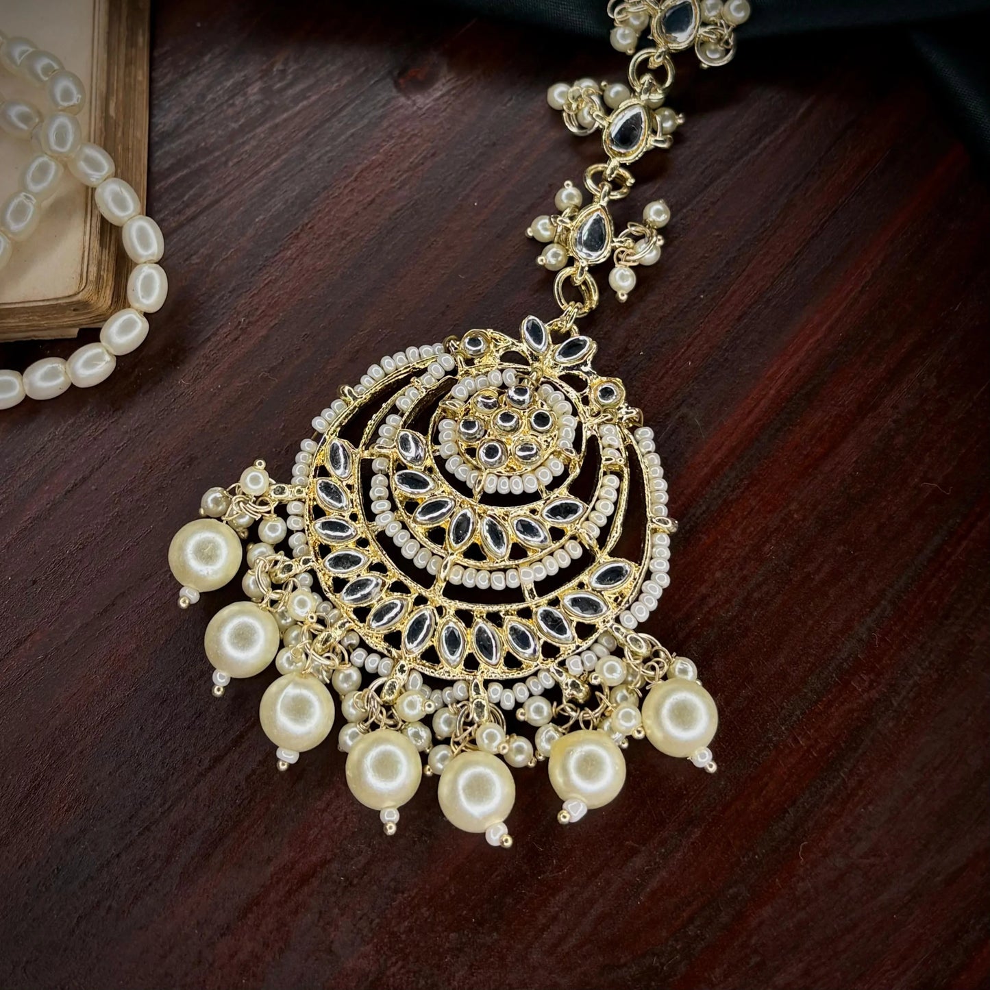 Chandni Kundan Chain Maangtika