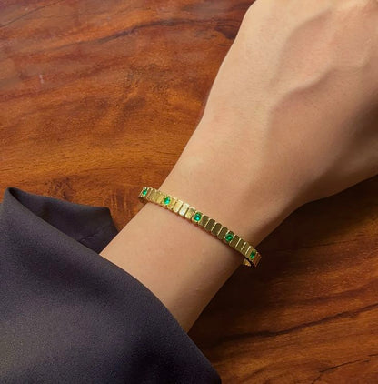 Regalia Green Thin Wrist/ Baby Size Bracelet
