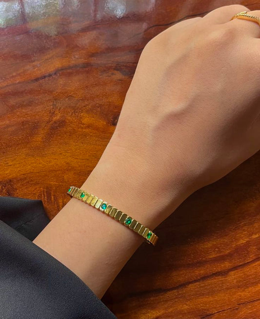 Regalia Green Thin Wrist/ Baby Size Bracelet