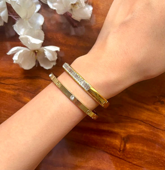 Ivory Duo Stack For Thin Wrist / Baby Size