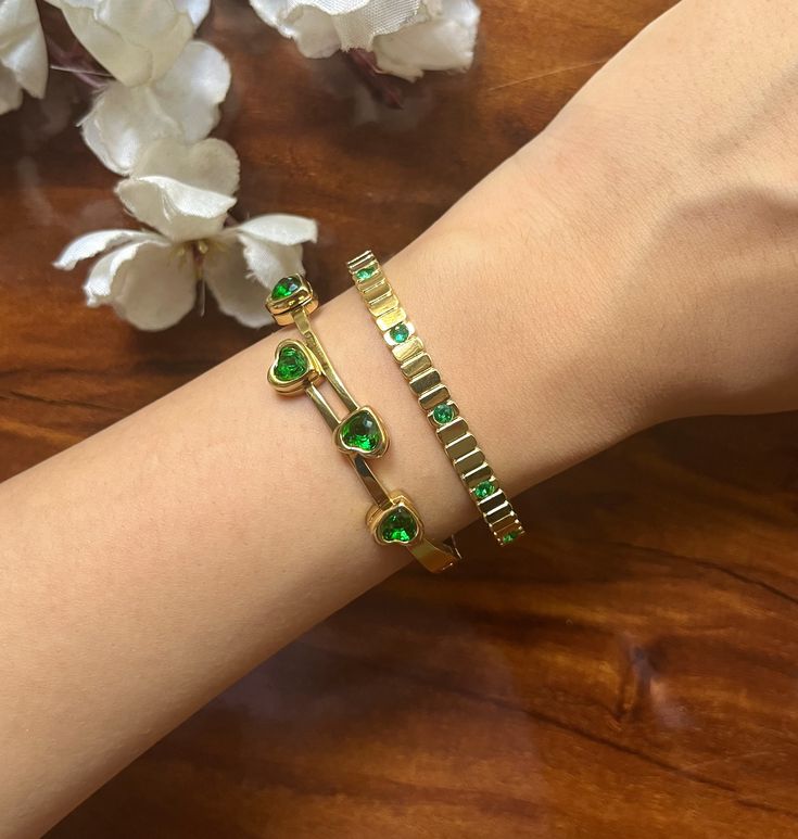 Jade Stone Stack For Thin Wrist / Baby Size