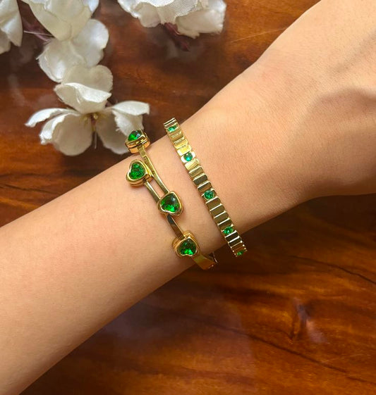 Jade Stone Stack For Thin Wrist / Baby Size