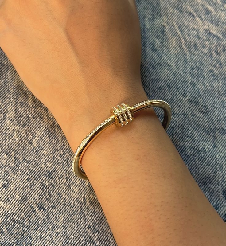 Diamond Latch Thin Wrist/Baby Size  Bracelet