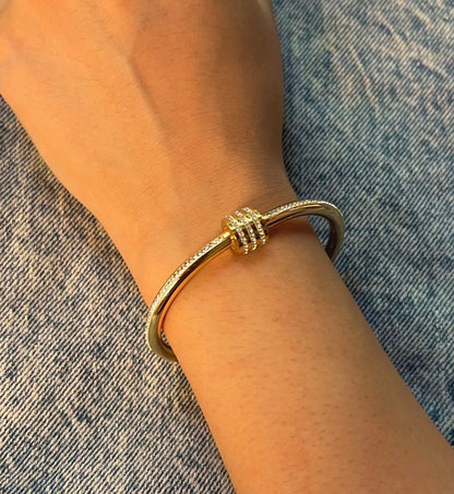 Diamond Latch Thin Wrist/Baby Size  Bracelet