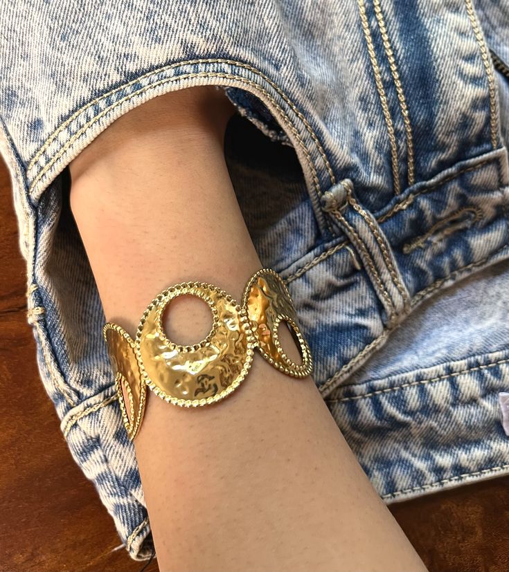 Cosmic Ring Cuff/ Bracelet - 18k Gold Plated