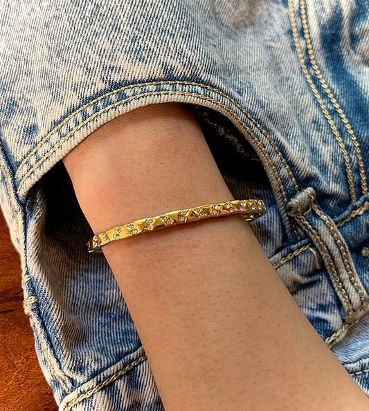 Engraved  Stone Bracelet