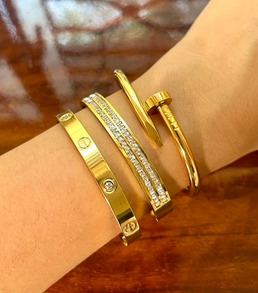 Rebel Stack Thin Wrist/ Baby Size bracelet