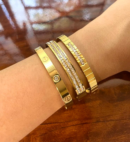 The Rulebreaker Stack Thin Wrist/ Baby Size bracelet